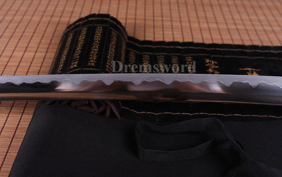 Clay Tempered Shihozume Lamination Blade Katana Battle Ready Japanese samurai Sword sharp.Drem7005