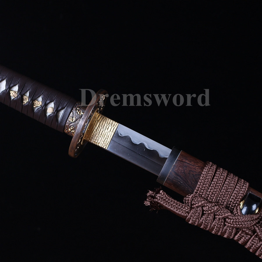 Clay Tempered Shihozume Lamination Blade Katana Battle Ready Japanese samurai Sword sharp.Drem7005