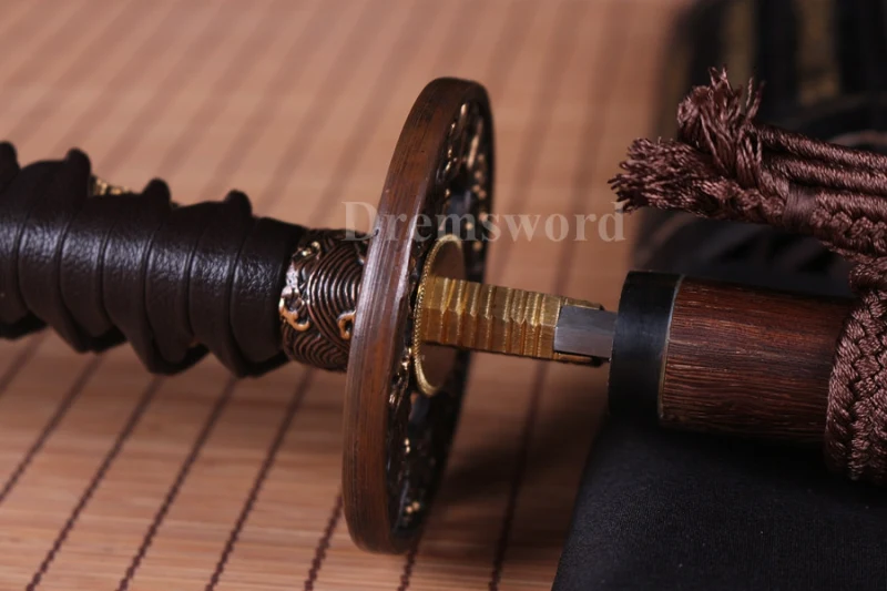 Clay Tempered Shihozume Lamination Blade Katana Battle Ready Japanese samurai Sword sharp.Drem7005