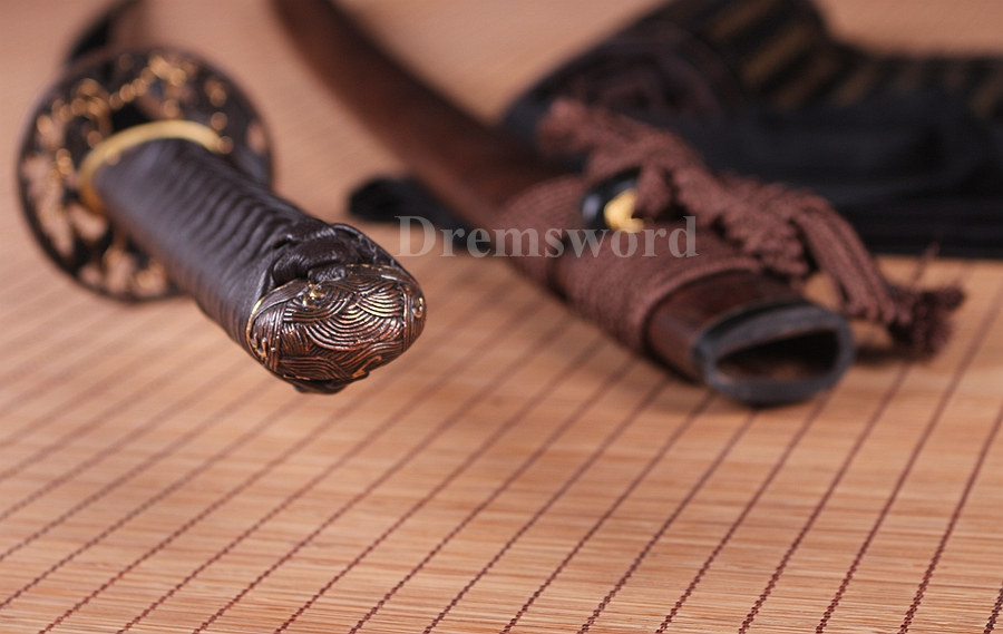 Clay Tempered Shihozume Lamination Blade Katana Battle Ready Japanese samurai Sword sharp.Drem7005