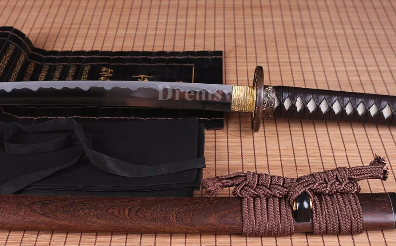 Clay Tempered Shihozume Lamination Blade Katana Battle Ready Japanese samurai Sword sharp.Drem7005
