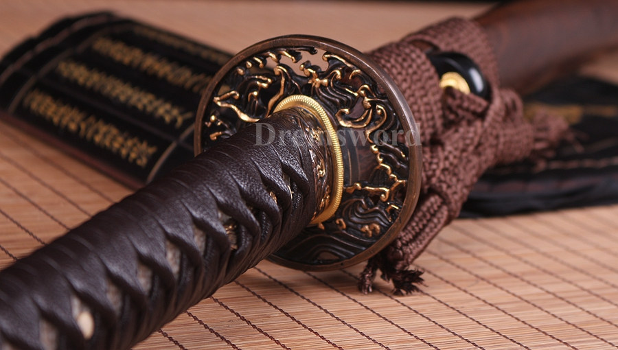 Clay Tempered Shihozume Lamination Blade Katana Battle Ready Japanese samurai Sword sharp.Drem7005
