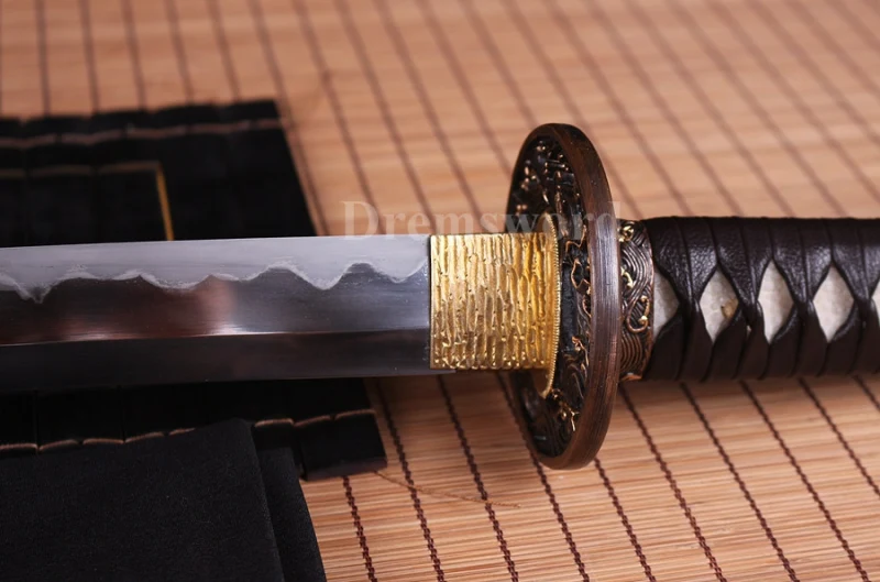 Clay Tempered Shihozume Lamination Blade Katana Battle Ready Japanese samurai Sword sharp.Drem7005