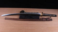 Clay Tempered Shihozume Lamination Blade Katana Battle Ready Japanese samurai Sword sharp Shinogi-Zukuri Coffee