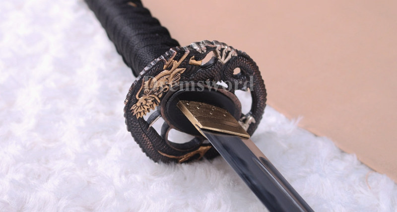 Hon san-mai Clay Tempered Lamination wakizashi Battle Ready Japanese samurai Sword blade sharp .