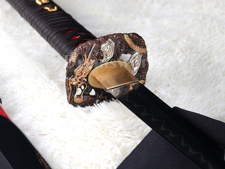 Nagamaki Shihozume Clay Tempered Lamination Battle Ready Japanese samurai Sword blade full tang sharp.