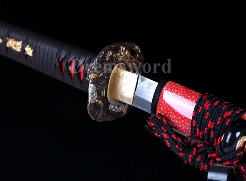 Nagamaki Shihozume Clay Tempered Lamination Battle Ready Japanese samurai Sword blade full tang sharp.