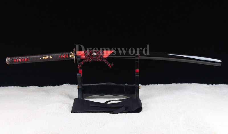 Nagamaki Shihozume Clay Tempered Lamination Battle Ready Japanese samurai Sword blade full tang sharp.