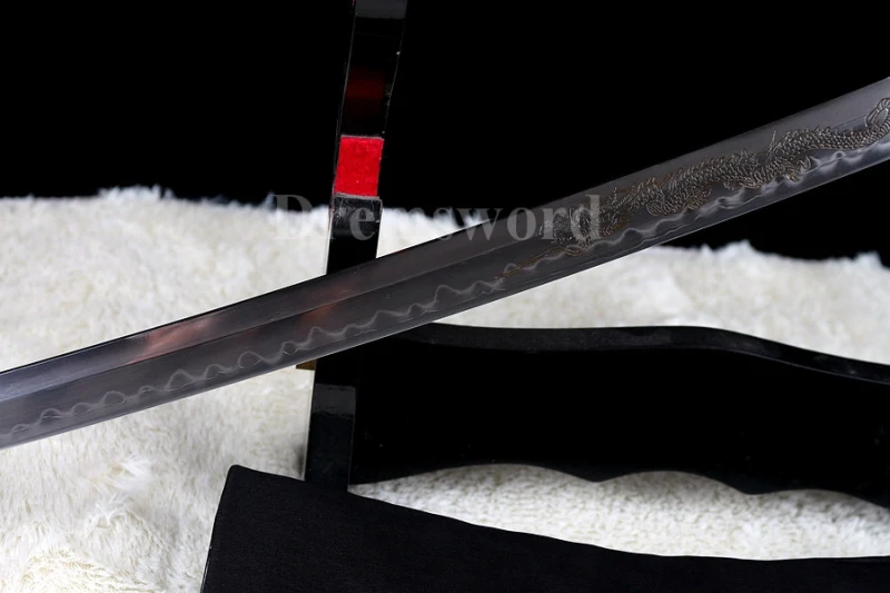 Nagamaki Shihozume Clay Tempered Lamination Battle Ready Japanese samurai Sword blade full tang sharp.