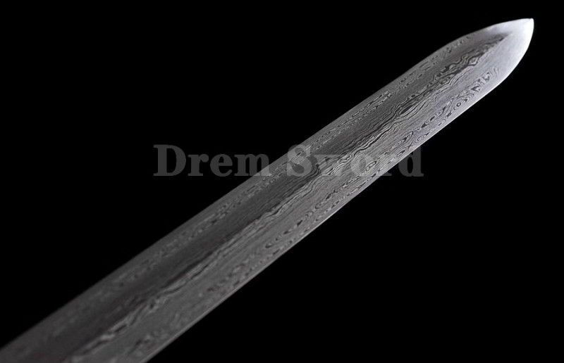 High quality hand forge Chinese jian song dynasty 宋剑 Folded Steel full tang sharp.