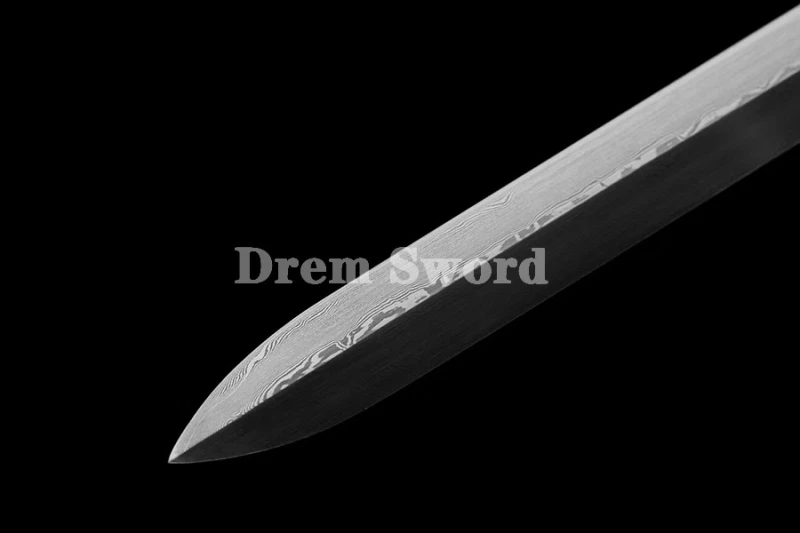 High Quality Chinese Sword peony jian (牡丹剑) Folded Steel Blade full tang sharp.