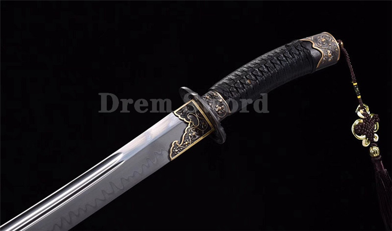 Top Quality t10 steel clay tempered handmade Chinese dao (瑞祥清刀）sharp blade.