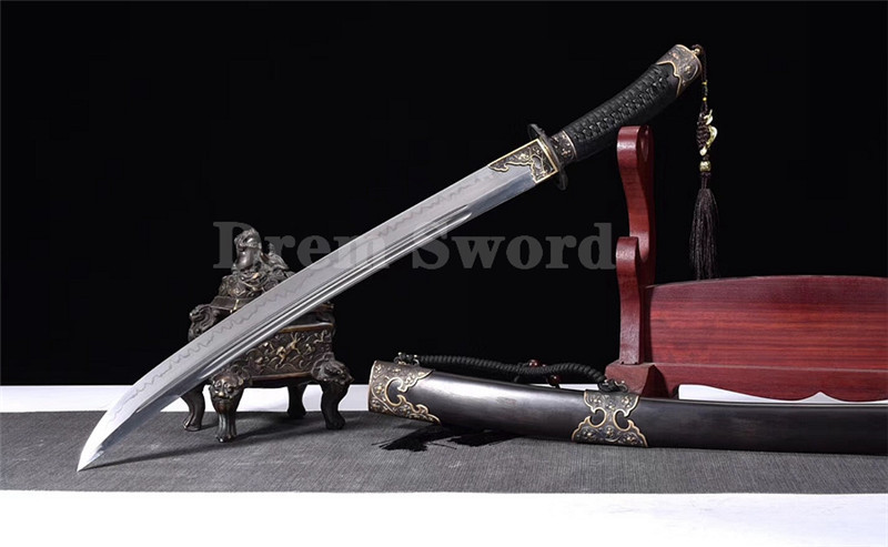 Top Quality t10 steel clay tempered handmade Chinese dao (瑞祥清刀）sharp blade.