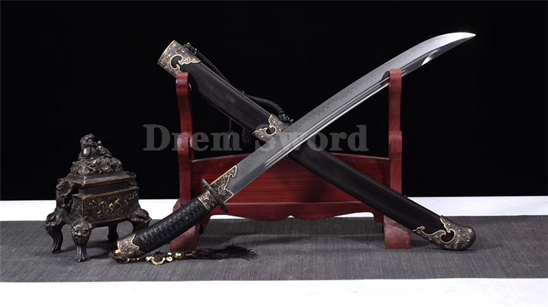 Top Quality t10 steel clay tempered handmade Chinese dao (瑞祥清刀）sharp blade.