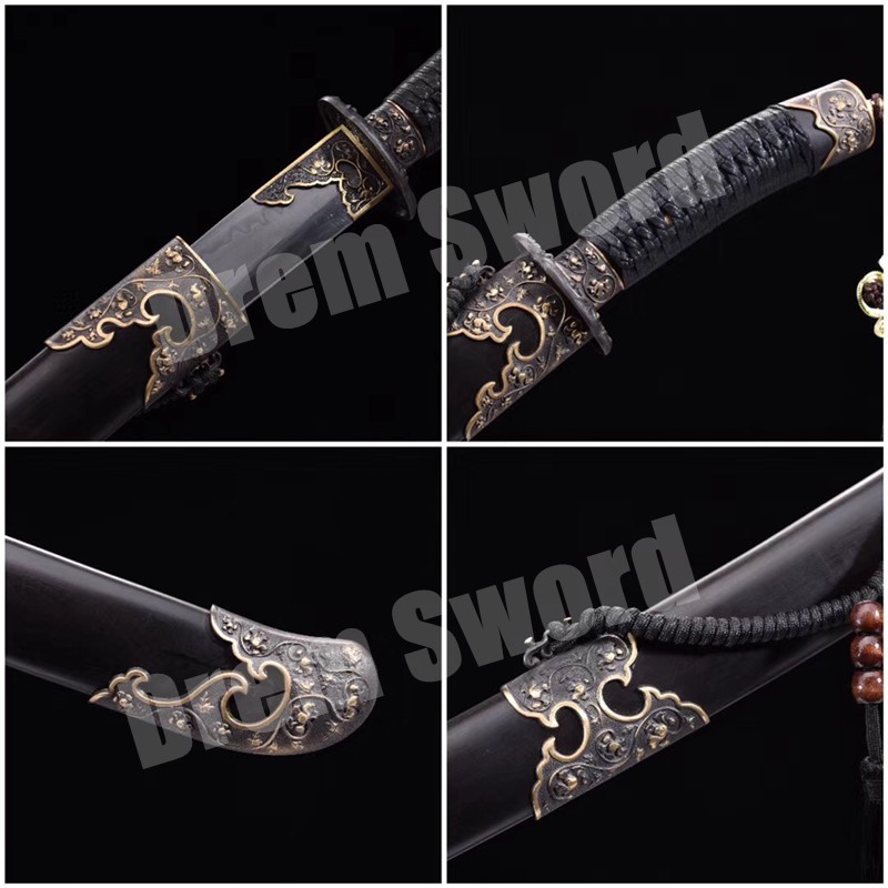 Top Quality t10 steel clay tempered handmade Chinese dao (瑞祥清刀）sharp blade.