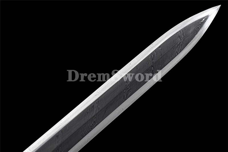 TOP QUALITY REFINED FOLDED STEEL BLADE FULL TANG CHINESE DAO 环首刀 SWORD SHARP.