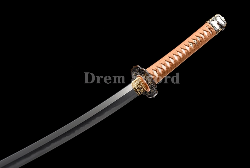 Tamahagane steel Gunto Sword Clay Tempered Full-Rayskin Saya Hazuya Polish