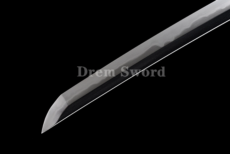 Tamahagane steel Gunto Sword Clay Tempered Full-Rayskin Saya Hazuya Polish