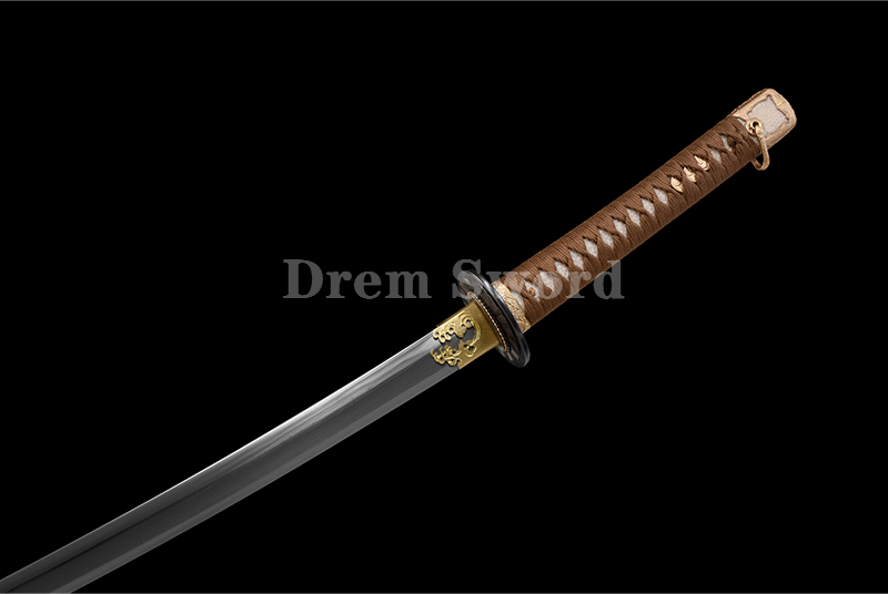 Gunto Tamahagane steel Sword Clay Tempered Full-Rayskin Saya Hazuya Polish
