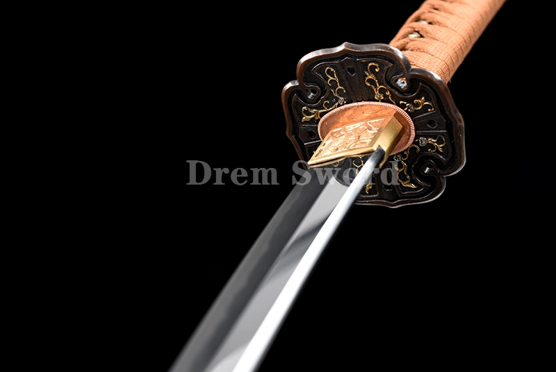 Tamahagane steel Gunto Sword Clay Tempered Full-Rayskin Saya Hazuya Polish