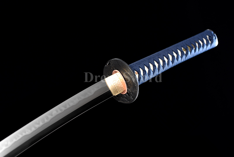 Tamahagane steel choji hamon Lamination Clay Tempered Katana Japanese samurai Sword Battle Ready sharp.