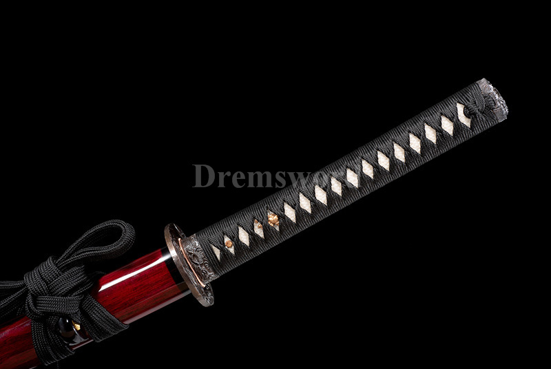 Clay Tempered  Hitatsura Hamon 皆烧 Lamination 1095 high carbon steel Katana Japanese samurai Sword real shell saya.
