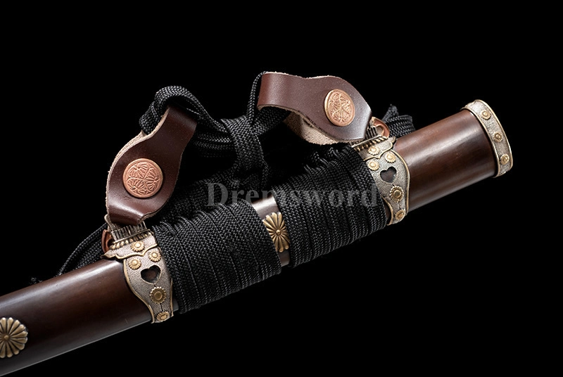 Tamahagane steel tachi sword Clay Tempered Lamination Blade Japanese samurai Sword fully hand polished.