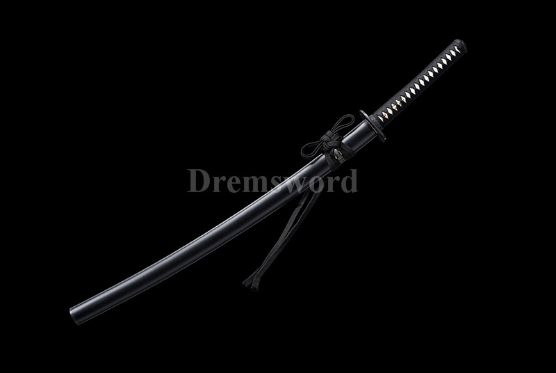 Tamahagane steel choji hamon Lamination Clay Tempered Katana Japanese samurai Sword Battle Ready iron tsuba.