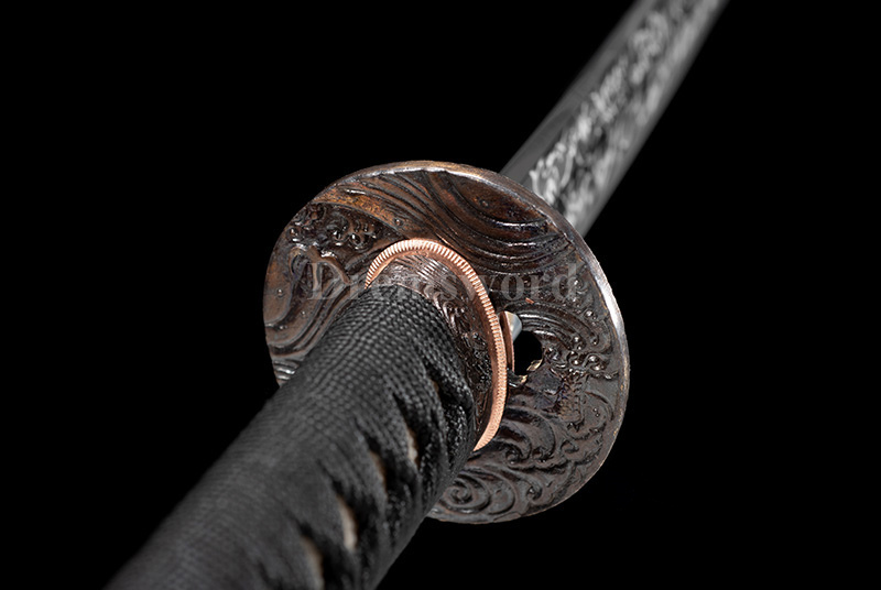 Clay Tempered  Hitatsura Hamon 皆烧 Lamination 1095 high carbon steel Katana Japanese samurai Sword real shell saya.