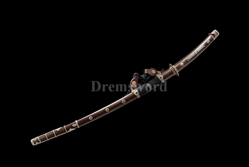 Tamahagane steel tachi sword Clay Tempered Lamination Blade Japanese samurai Sword fully hand polished.