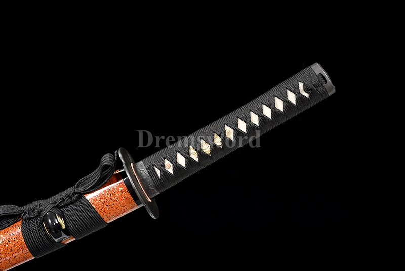 Kanmuri-otoshi Tamahagane Lamination steel Clay Tempered wakizashi Japanese samurai Sword choji hamon.