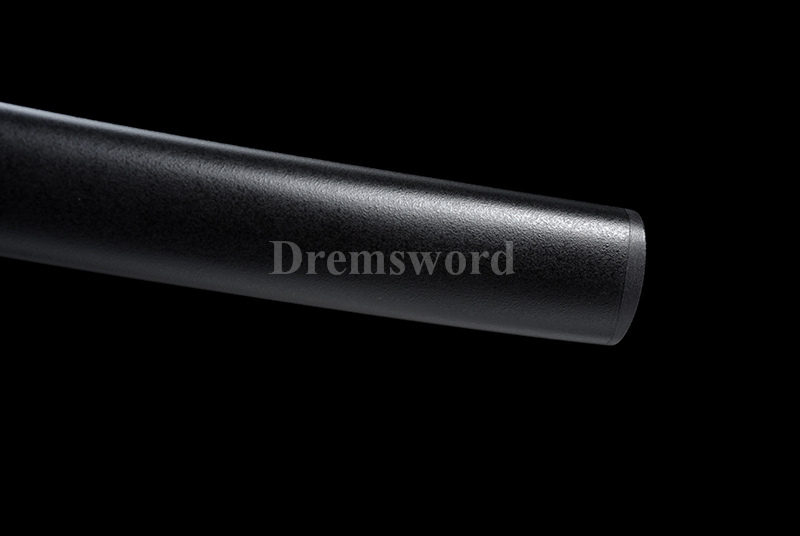 Tamahagane steel choji hamon Clay Tempered Lamination Katana Japanese samurai Sword iron tsuba.