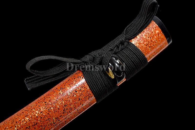 Kanmuri-otoshi Tamahagane Lamination steel Clay Tempered wakizashi Japanese samurai Sword choji hamon.