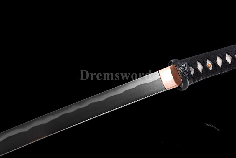 Tamahagane steel Clay Tempered Lamination Hira Zukuri Blade wakizashi Japanese samurai Sword.