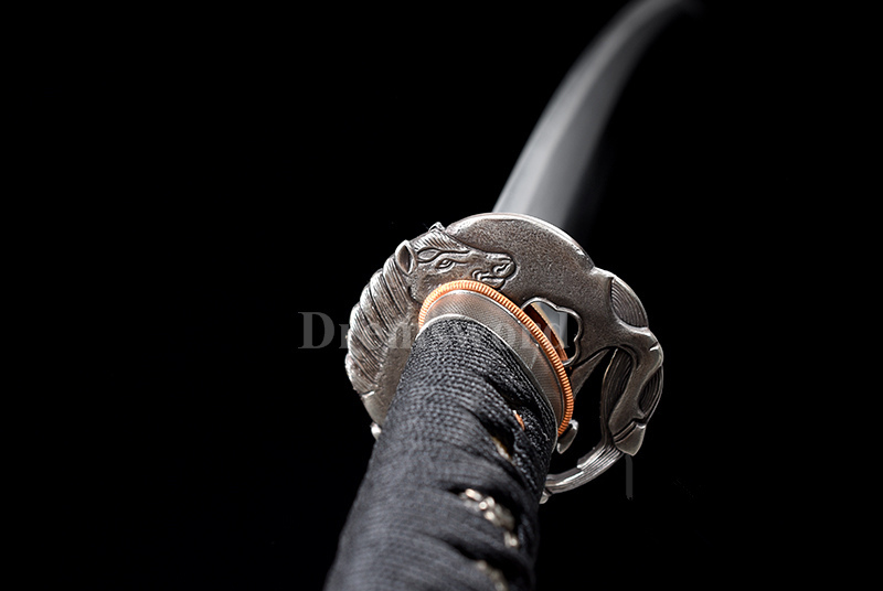 Tamahagane Lamination steel wakizashi Clay Tempered Japanese samurai Sword suguha hamon.