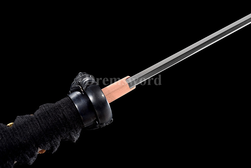 Tamahagane steel Clay Tempered Lamination Hira Zukuri Blade wakizashi Japanese samurai Sword.