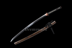 Tamahagane steel choji hamon Clay Tempered Lamination Katana Japanese samurai Sword Battle Ready sharp Shinogi-Zukuri brown