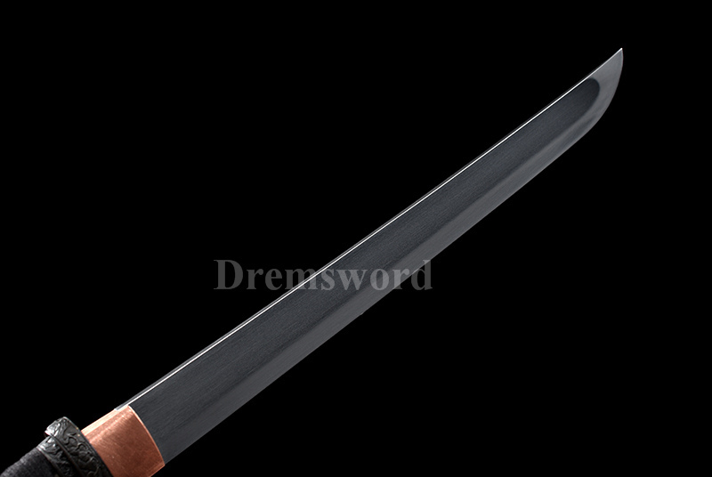 Tamahagane steel Clay Tempered Lamination Hira Zukuri Blade wakizashi Japanese samurai Sword.