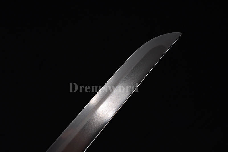 Tamahagane steel Clay Tempered Lamination Hira Zukuri Blade wakizashi Japanese samurai Sword.