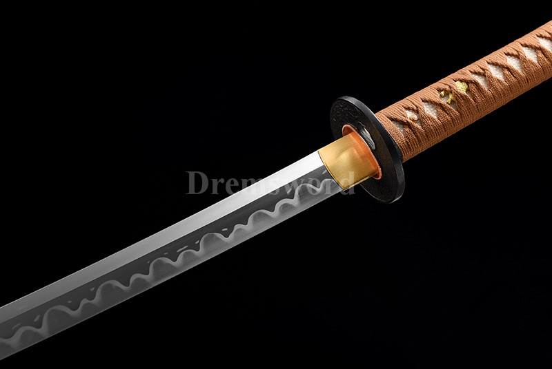 High quality Clay Tempered choji hamon T10 steel Katana Japanese samurai Sword Battle Ready full tang sharp.