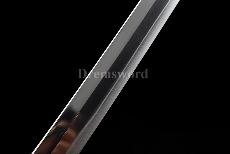 Gunto Tamahagane steel Sword Clay Tempered Full-Rayskin Saya Hazuya Polish