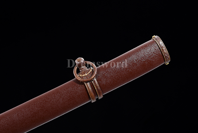 Gunto Tamahagane steel Sword Clay Tempered Full-Rayskin Saya Hazuya Polish