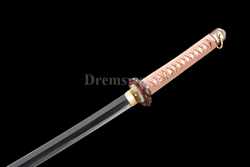 Gunto Tamahagane steel Sword Clay Tempered Full-Rayskin Saya Hazuya Polish