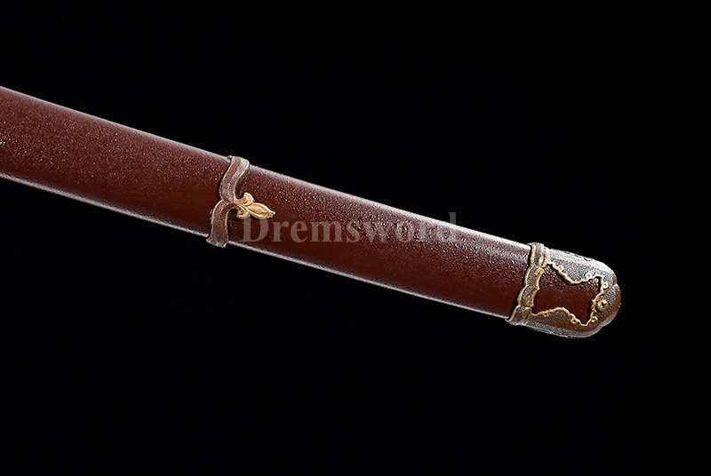 Gunto Tamahagane steel Sword Clay Tempered Full-Rayskin Saya Hazuya Polish