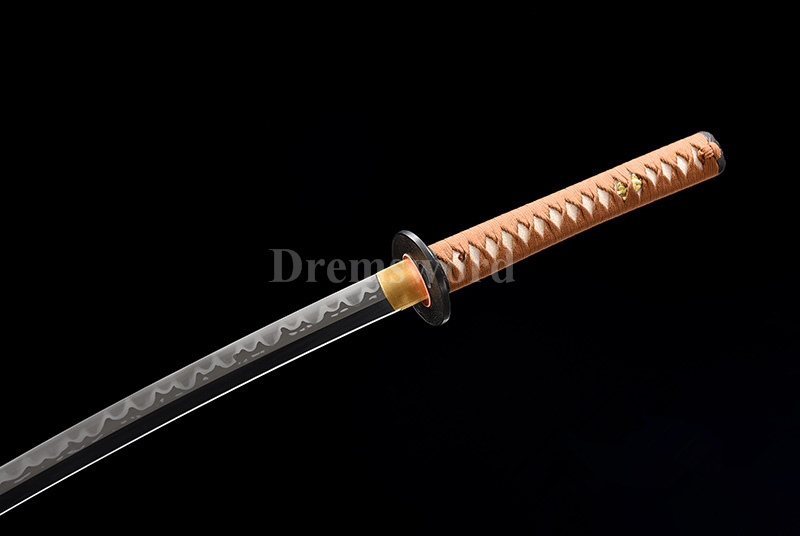 High quality Clay Tempered choji hamon T10 steel Katana Japanese samurai Sword Battle Ready full tang sharp.