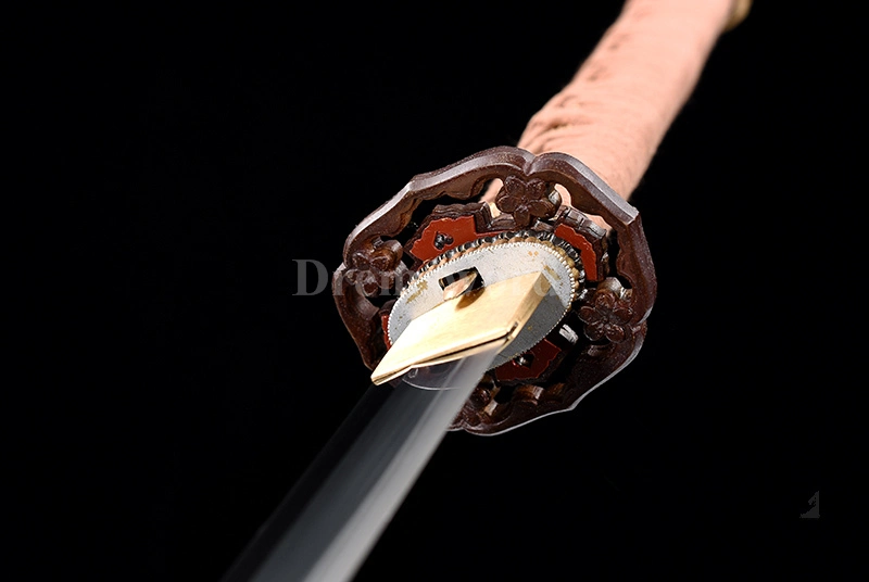 Gunto Tamahagane steel Sword Clay Tempered Full-Rayskin Saya Hazuya Polish