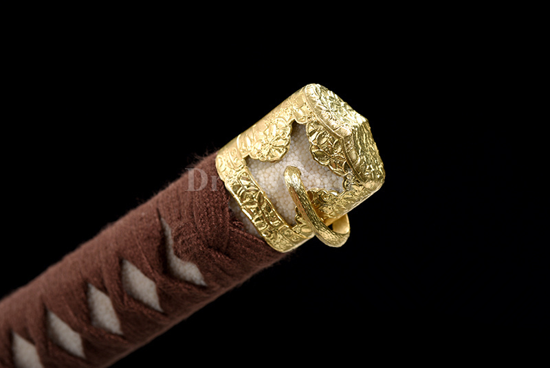 High quality hand forge Clay Tempered suguha hamon damascus folded steel tachi Japanese samurai Sword fully hand polished sharp.