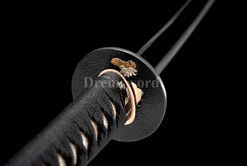 High quality handmade clay tempered folded steel Katana Japanese Samurai Sword MOROHA-ZUKURI full tang battle ready sharp.