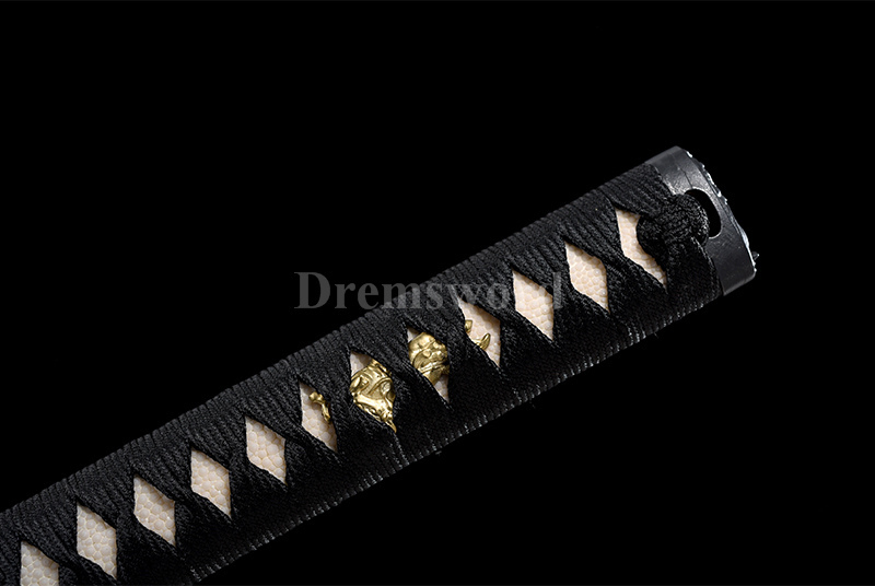 High quality L6 steel Clay Tempered Katana Japanese samurai Sword Battle Ready full tang sharp.