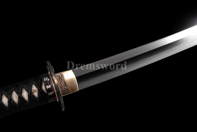 High quality handmade clay tempered folded steel Katana Japanese Samurai Sword MOROHA-ZUKURI full tang battle ready sharp.